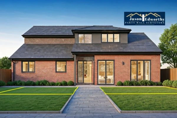 Home extension focusing on boundary line Alton